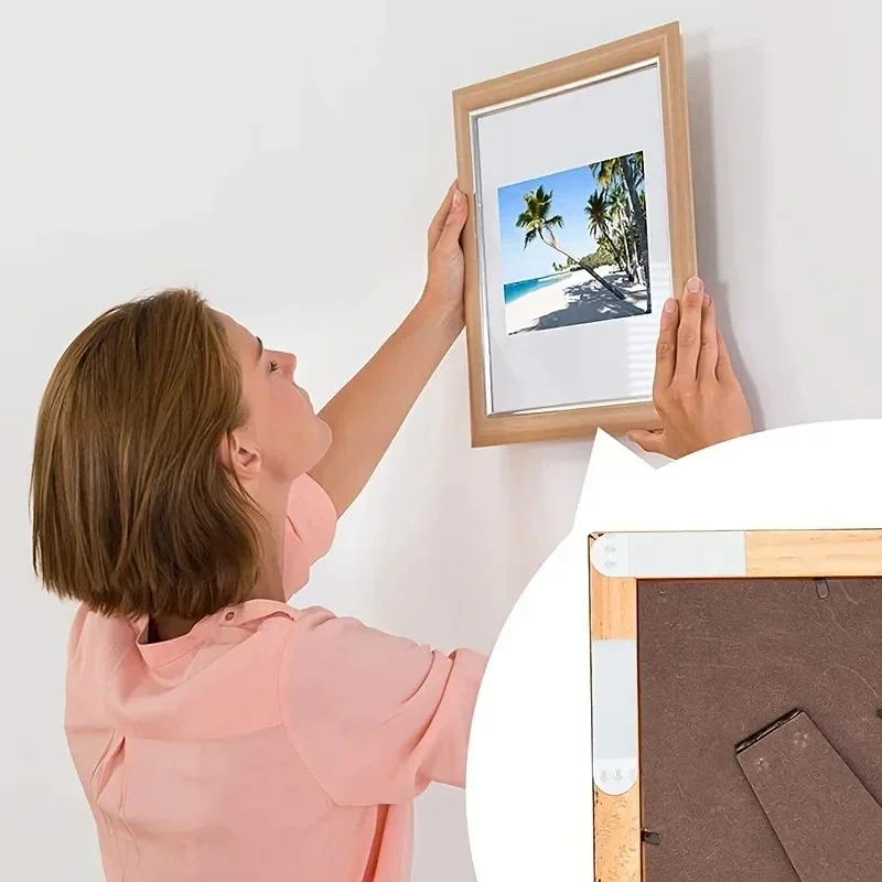 両面写真吊り下げストリップ接着フックループテープ、フォトフレ - Picture Hanging Strip のレビューと価格