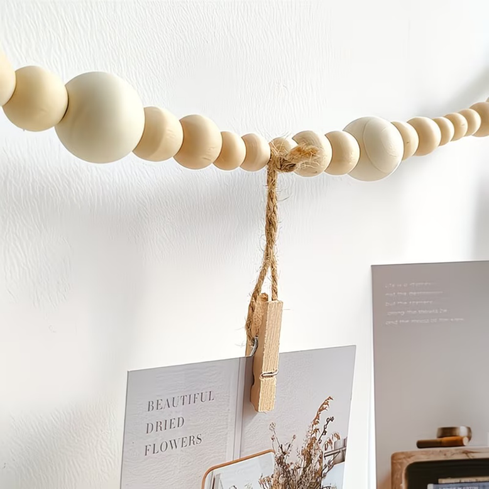 1pc ビーズストリング写真収納吊り下げディスプレイ クリッ - Picture Hanging Strip のレビューと価格