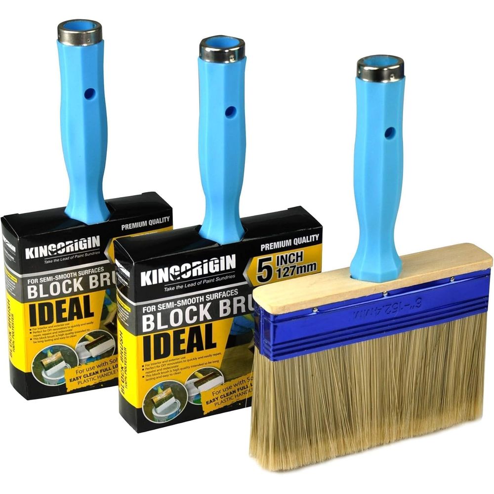 デッキや木材の染色用の頑丈なペイントブラシ3本セット（4、5 - Wood Stain Brush のレビューと価格