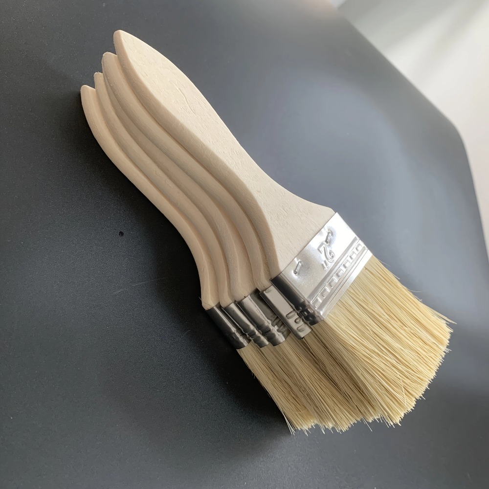 人間工学に基づいたひょうたん型ハンドル付き木製ペイントブラシ - Wood Stain Brush のレビューと価格