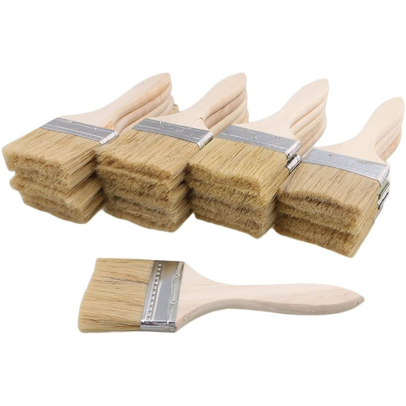 24本ペイントブラシ 70mmチップペイントとワニスブラシ  - Wood Stain Brush のレビューと価格
