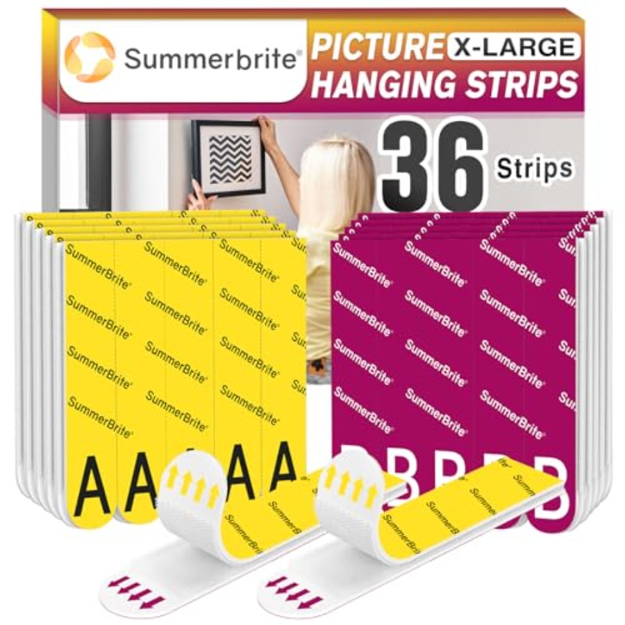 絵画吊り下げ用ストリップ ヘビーデューティーXL 18ペア/ - Picture Hanging Strip のレビューと価格