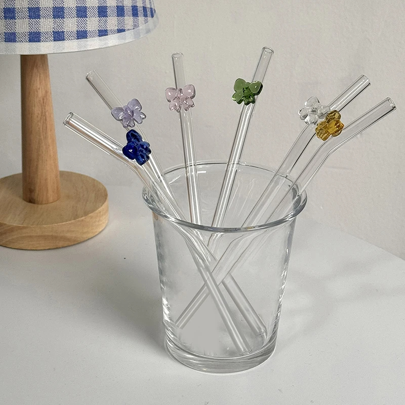 耐熱ガラスストロー19cm,かわいい,カクテル,ジュース,飲 - Home Improvement Shop のレビューと価格
