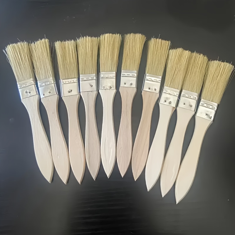 25本入り 1インチペイントブラシセット 木製ハンドル付き毛 - Wood Stain Brush のレビューと価格