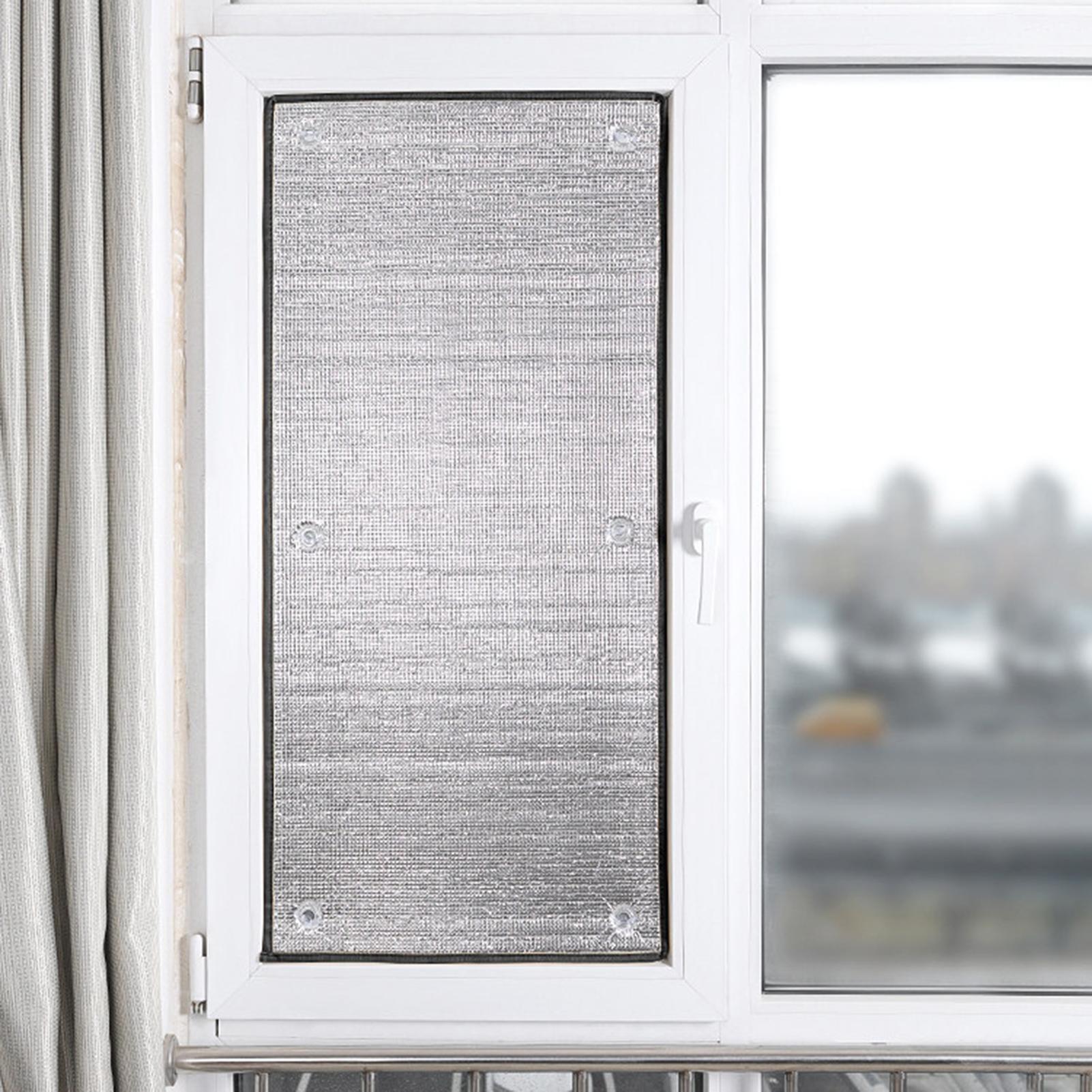 UV遮断ウィンドウフィルム 再利用可能 部屋を暗くする プラ - Window Insulation Film のレビューと価格