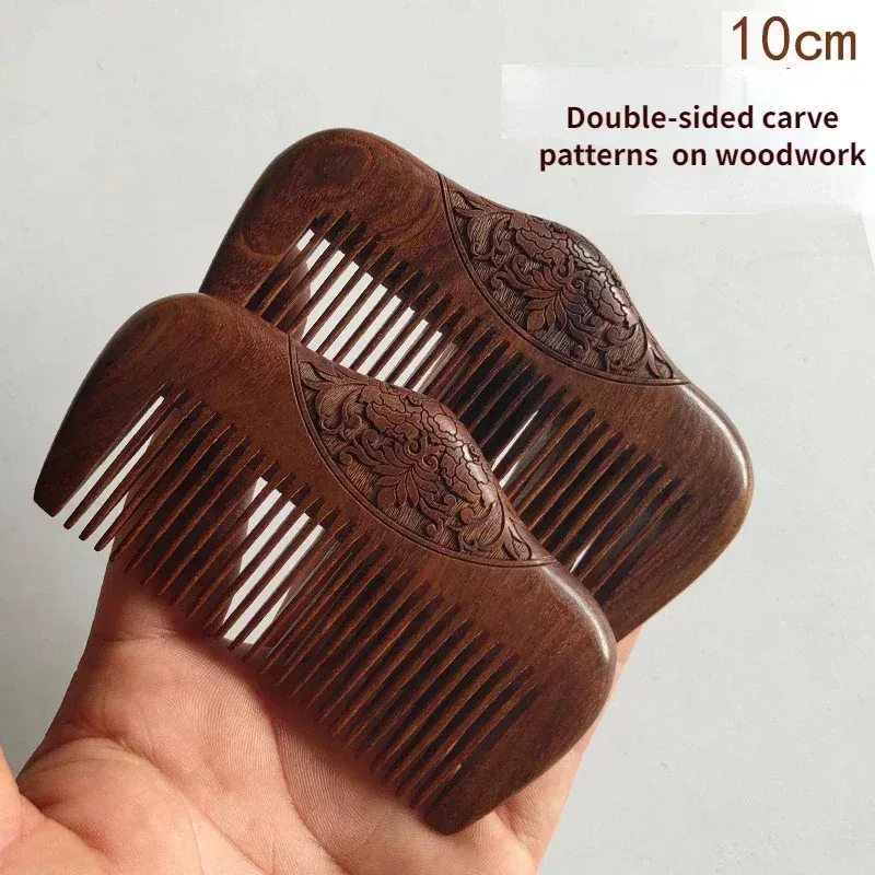 黒檀製携帯用ポケットコーム、極細細歯、静電気防止、髪と髭のス - Wood Stain Brush のレビューと価格