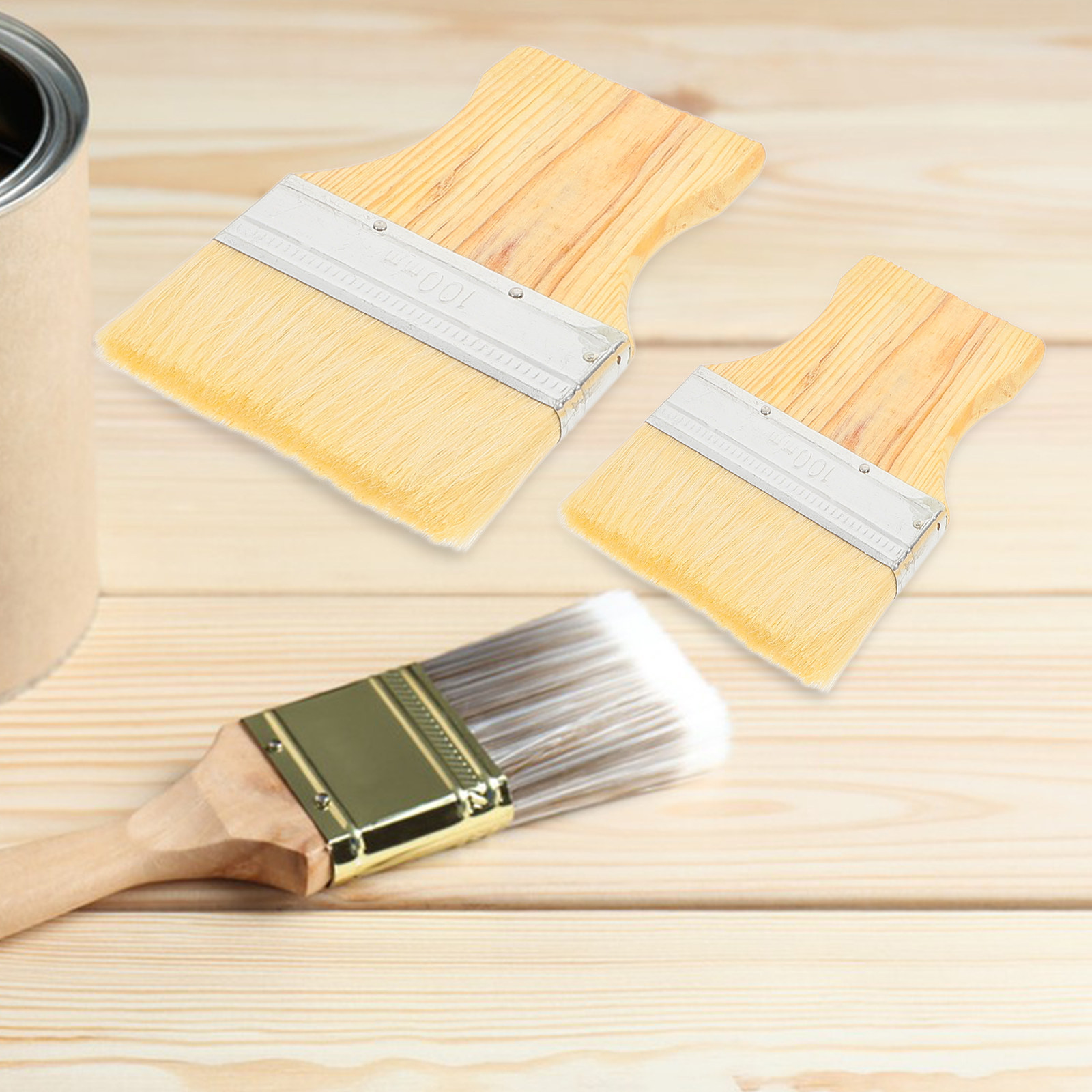 3本セット ペイントブラシキット フラットチップ ソフトブラ - Wood Stain Brush のレビューと価格
