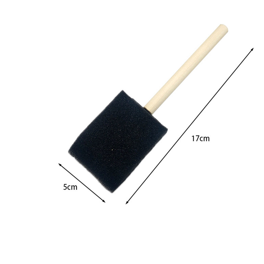 木製ハンドル付きスポンジブラシ10個セット 5x1インチ 3 - Wood Stain Brush のレビューと価格