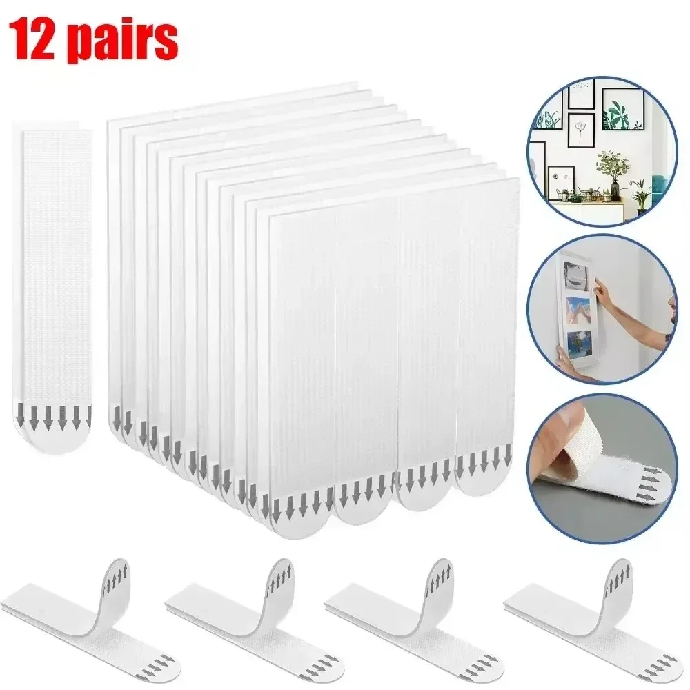 テープ両面ストリップ接着剤吊り下げ取り付け画像壁ステッカー粘 - Picture Hanging Strip のレビューと価格